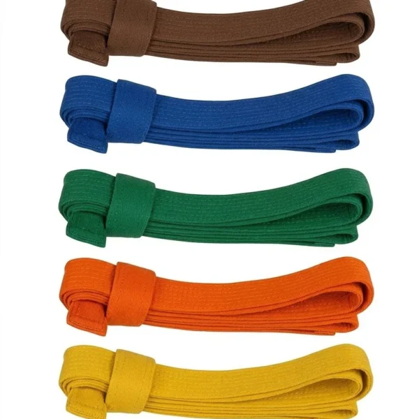 Karate uniform belt colors